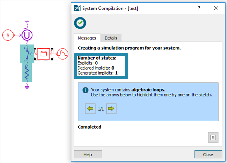 simcenter amesim avoid implicit loop