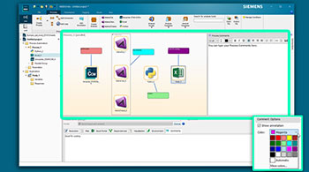 add annotations and comments in process view canvas on heeds